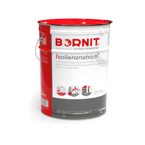 BORNIT – Isolieranstrich - materiał powłokowy na bazie bitumu. Nakładany na zimno. Zbadany zgodnie z AIB.