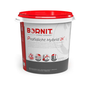 BORNIT – Profidicht Hybrid 2K - szybkoschnąca reaktywna masą uszczelniającą wykonaną na bazie specjalistycznego lepiszcza bitumicznego modyfikowanego polimerem i składnika mineralnego.