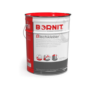 Klej do blach BORNIT®-Blechkleber przeznaczony jest do klejenia i uszczelniania profili i blach metalowych, np. z tytan-cynku, miedzi, aluminium, stali nierdzewnej i ołowiu na innych materiałach budowlanych.